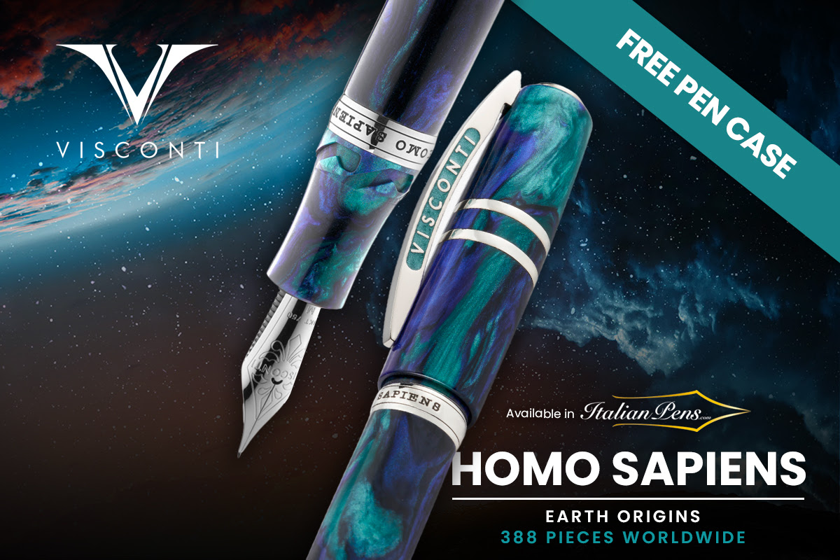 Visconti Homo Sapiens Earth Origins Water Ltd Edition Fountain Pen ///
